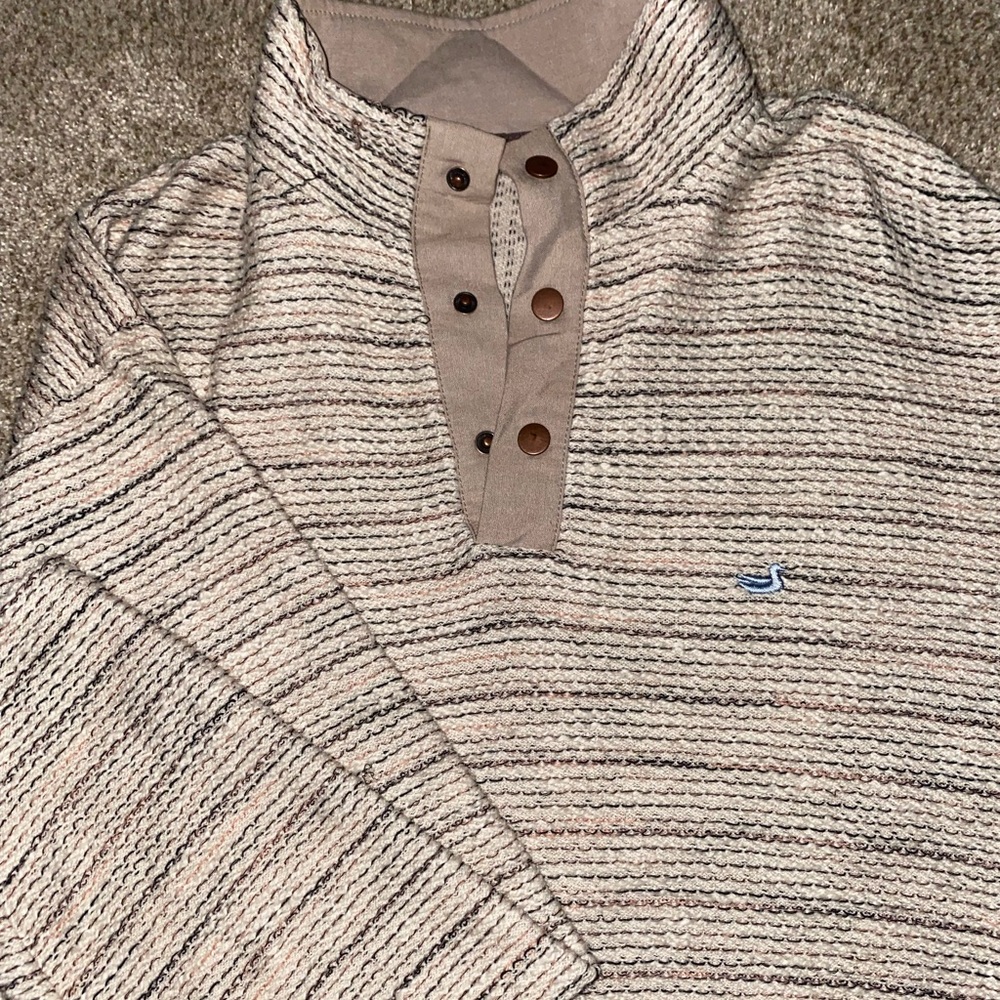 Southern Marsh ; Pawleys Rope Pullover in Oatmeal ; Size Small can fit a large!